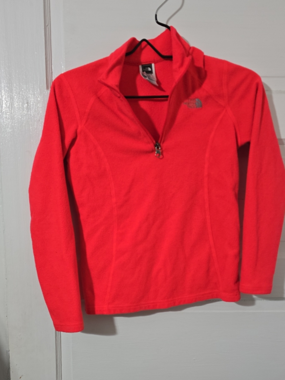 The North Face Women's Half-Zip Fleece Sweater - Bright Coral Pink